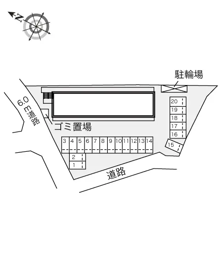 ★手数料０円★泉佐野市笠松　月極駐車場（LP）